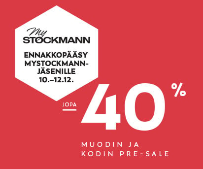 Pre-Salen ennakkopääsy MyStockmann-jäsenille!